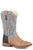 Roper Kids Boys Denim/Tan Faux Leather Dalton Cowboy Boots