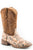 Roper Kids Girls Claire Brown Multi Faux Leather Cowboy Boots