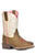Roper Girls Maci Brown Leather Cowboy Boots
