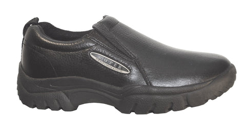 Roper Mens Performance Sport Slip-Ons Black Smooth Leather Loafers Shoes 11.5 D