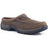 Roper Mens Trot Brown Leather Open Back Slip-On Shoes