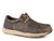Roper Mens Clearcut Low Vintage Brown Faux Leather Slip-On Shoes