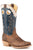 Roper Mens Ride Em Tan Leather Cowboy Boots