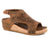 Roper Womens Josie Laser Cognac Faux Leather Sandals Shoes