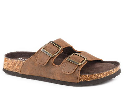Roper Womens Delilah Brown Leather Sandals Shoes