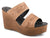Roper Womens Diva II 2 Band Tan Leather Sandals Shoes