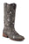 Roper Womens Belle Sanded Brown Leather Cowboy Boots