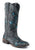 Roper Womens Belle Sanded Black Leather Cowboy Boots