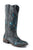 Roper Womens Belle Sanded Black Leather Cowboy Boots