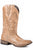 Roper Womens Lindsey Tan Leather Cowboy Boots