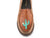 Roper Womens Lone Cactus Tan Leather Cactus Slip-On Shoes