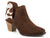 Roper Womens Brown Leather Rowdy Cow Hair Ankle Boots 6