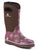 Roper Womens Barnyard Floral Brown/Pink Neoprene Work Boots