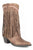 Roper Womens Fringes Brown Faux Leather Cowboy Boots