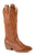 Roper Womens Hattie Tan Faux Leather Cowboy Boots