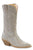 Roper Womens Nettie Crystal Silver Faux Leather Cowboy Boots
