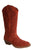 Roper Womens Kit Laser Cognac Faux Leather Cowboy Boots