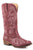 Roper Womens Riley Raspberry Faux Leather Cowboy Boots