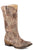 Roper Womens Riley Tan Faux Leather Cowboy Boots