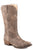 Roper Womens Riley Cord Brown Faux Leather Cowboy Boots