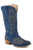 Roper Womens Riley Denim Blue Fabric Cowboy Boots