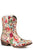 Roper Gold Floral Womens Multi-Color Faux Leather Ingrid Cowboy Boots 8.5