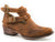 Roper Womens Willa Vintage Cognac Faux Leather Ankle Boots