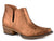 Roper Womens Ava Metallic Copper Faux Leather Ankle Boots