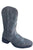 Roper Womens Kennedy Grey Faux Leather 12in Cowboy Boots 7.5