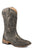 Roper Womens Bailey Laser Vintage Black Faux Leather Cowboy Boots