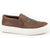 Roper Womens Darcy Brown Faux Leather Cross Slip-On Shoes