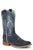 Roper Womens Arrowhead Vintage Blue Leather Cowboy Boots