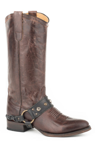 Roper Womens Selah Tall Brown Leather Cowboy Boots