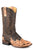 Roper Womens The Natural Oiled Brown Leather Cowboy Boots