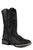 Roper Youth Unisex Monterey 10in Black Leather Square Toe Cowboy Boots