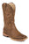 Roper Youth Unisex Scout Vintage Tan Faux Leather Cowboy Boots