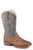 Roper Youth Boys Bumps Brown/Blue Faux Leather Cowboy Boots