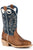 Roper Youth Unisex Ride Em Tan Leather Cowboy Boots