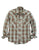 Tin Haul Mens Sand Check Dobby Brown 100% Cotton L/S Shirt