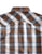 Tin Haul Mens Saddle Dobby Plaid Brown 100% Cotton S/S Shirt