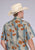 Tin Haul Mens Vintage Tropical Blue/Grey 100% Cotton S/S Shirt