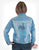 Cowgirl Tuff Womens Back Panel Stretch Blue Cotton Blend Cotton Jacket