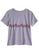 Tin Haul Womens Floral Border Grey Cotton Blend S/S T-Shirt