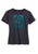 Tin Haul Womens Aqua Ombre Cowgirl Nouveau Charcoal Cotton Blend S/S T-Shirt