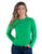 Cowgirl Tuff Womens Cooling UPF Baseball Money Green Nylon L/S T-Shirt
