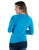 Cowgirl Tuff Womens Cooling UPF Baseball Aqua Nylon L/S T-Shirt