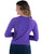 Cowgirl Tuff Womens Cooling UPF Baseball Purple Nylon L/S T-Shirt
