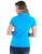 Cowgirl Tuff Womens Cooling UPF 1/4 Zip Aqua Nylon S/S T-Shirt