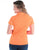 Cowgirl Tuff Womens Cooling UPF 1/4 Zip Tangerine Nylon S/S T-Shirt