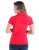 Cowgirl Tuff Womens Cooling UPF 1/4 Zip Bright Red Nylon S/S T-Shirt